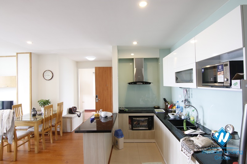 Bright 2-bedroom apartment with beautiful lakeview for rent on Kim Ma